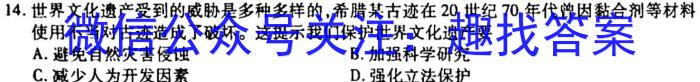 2023年陕西省初中学业水平考试模拟卷（A版）政治s