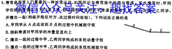 考前信息卷·第六辑 砺剑·2023相约高考考前冲刺预测卷(四).物理