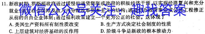 南宁三中2022-2023学年度下学期高二期中考试(2023.04)历史