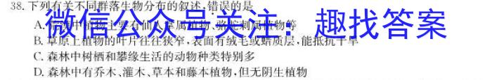 2023年普通高等学校招生全国统一考试信息模拟测试卷(新高考)(一)生物