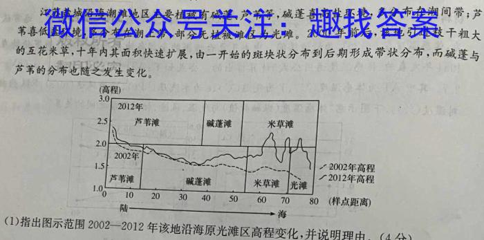 2023吉林二调高三3月联考s地理