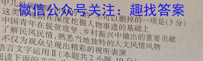 2023年河北省新高考模拟卷（一）语文