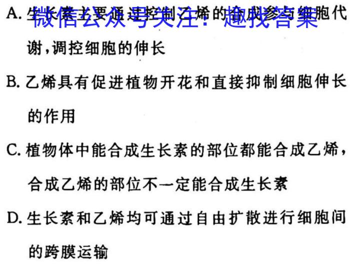 2023年全国新教材地区高三考试3月百万联考(911C)生物