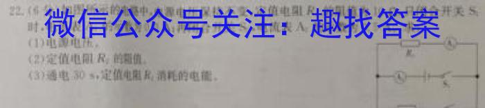 陕西省2023年中考原创诊断试题（二）物理`