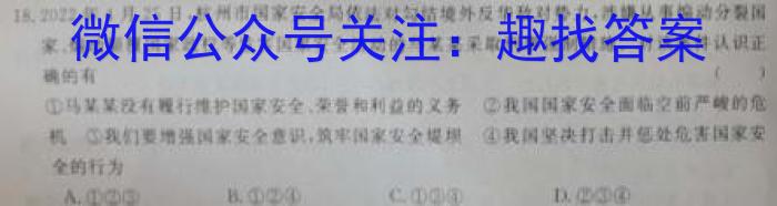 2023年全国高三考试3月百万联考(4004C)政治s