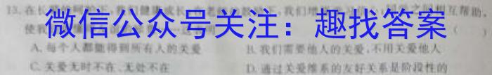 河南省2022-2023学年八年级下学期质量评估政治~