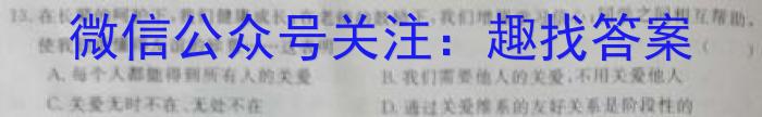 2023年湖南省高三年级高考冲刺试卷（三）政治1