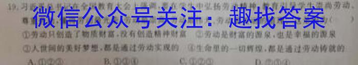 安徽省安庆市桐城市十校联考2022-2023学年九年级下学期选拔考试政治1