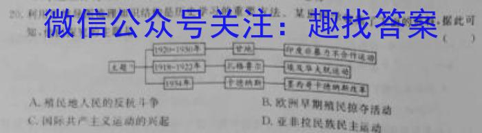 非凡吉创 2022-2023学年高三年级TOP二十名校调研模拟卷三历史