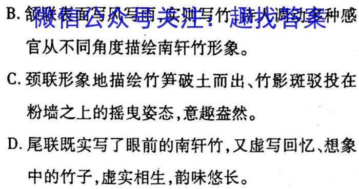 2023年辽宁大联考高三年级4月联考（478C·LN）语文