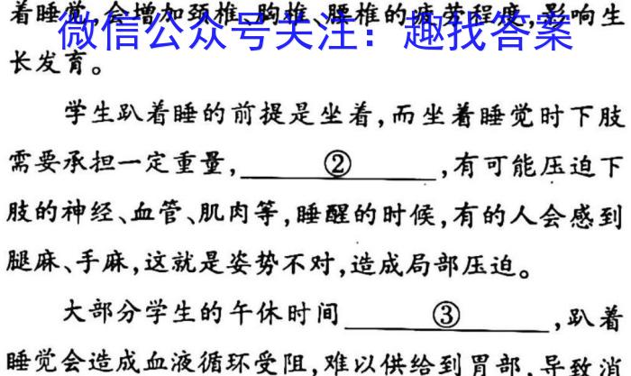 江西省2023届九年级江西中考总复习模拟卷（四）语文