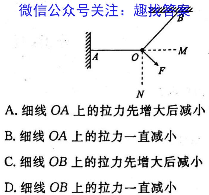 贵州天之王教育2023届全国甲卷高端精品押题卷(二)物理`