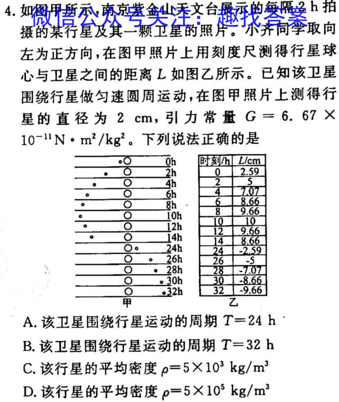 贵州省2023年普通高等学校招生适应性测试(4月)f物理