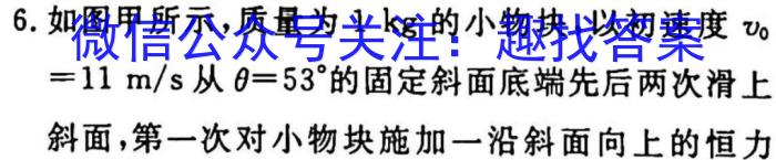 衡水金卷先享题压轴卷2023答案 新教材XA二l物理