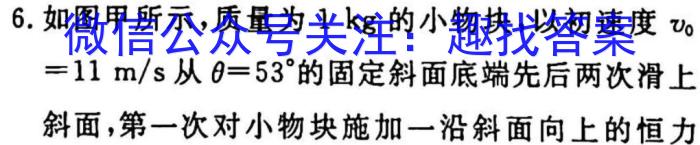 2023年普通高等学校招生全国统一考试进阶模拟试卷(仿真冲刺卷)(二)2物理`