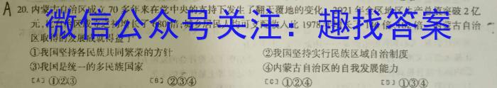 2023河南省普通高中招生考试模拟试卷（三）地理.