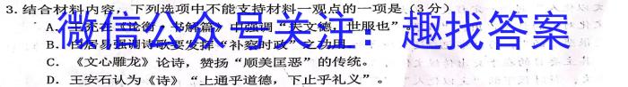 石室金匮2023届高考专家联测卷(四)4语文