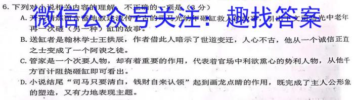 2023年湖南大联考高三年级4月联考（478C·HUN）语文