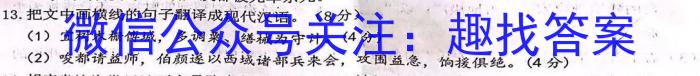 2023年湖南省普通高中学业水平合格性考试模拟卷(一)语文