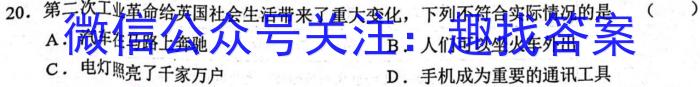 2023届金学导航·信息冲刺卷(六)·D区专用历史