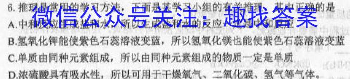 河南省2023年七年级学历水平测试化学