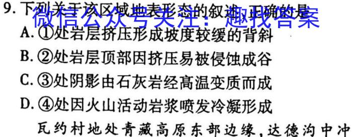 [阳光启学]2023届全国统一考试标准模拟信息卷(十)10s地理