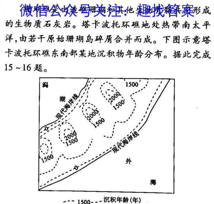 2023池州市高三3月大联考地理.