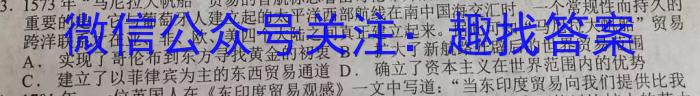 2023年全国高三考试3月百万联考(4004C)历史