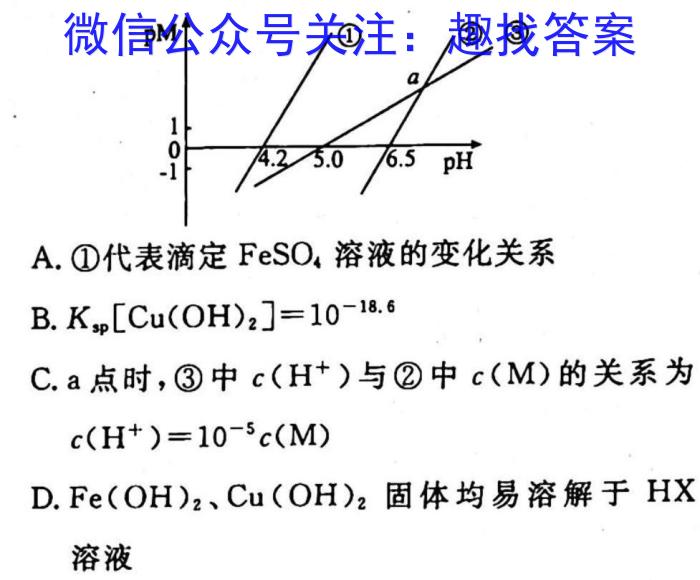 辽宁省重点高中沈阳市郊联体2022-2023学年度高一下学期4月月考化学