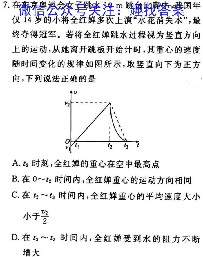 2023届青海高三年级3月联考物理`