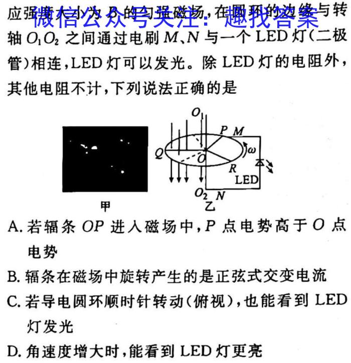 2023年四川大联考高三年级4月联考（478C·B）f物理