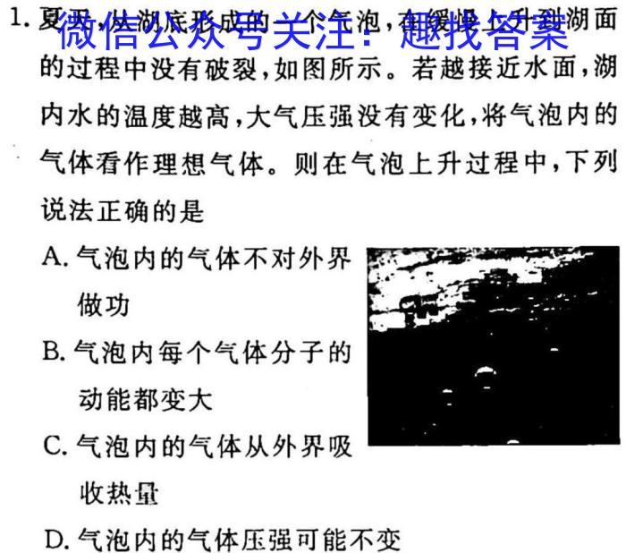 2023届甘肃省高三试卷3月联考(标识❀)物理`