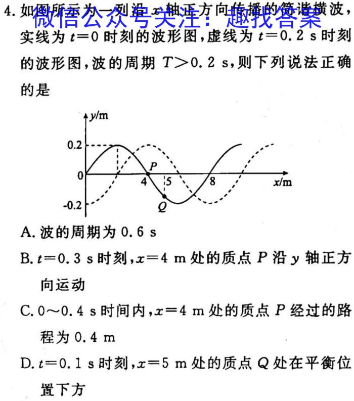 天一大联考·安徽卓越县中联盟 2022-2023学年(下)高二阶段性测试(期中)物理`