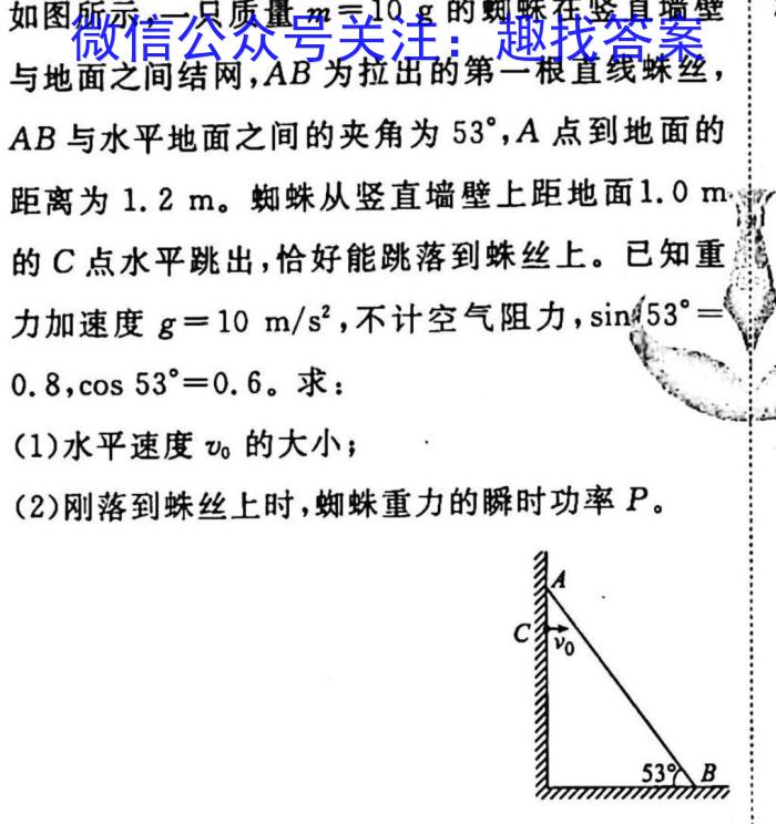 文博志鸿 2023年河北省初中毕业生升学文化课模拟考试(预测一).物理