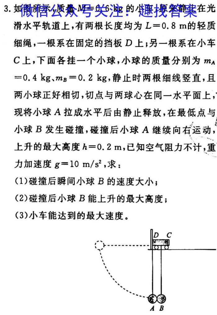 [郴州三模]郴州市2023届高三第三次教学质量监测物理`