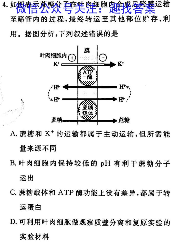 河南省2022-2023学年八年级下学期阶段性评价卷生物试卷答案