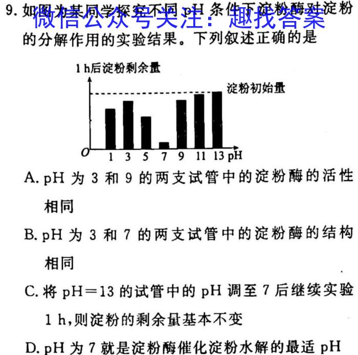 2023年安徽中考练习卷（3月）生物