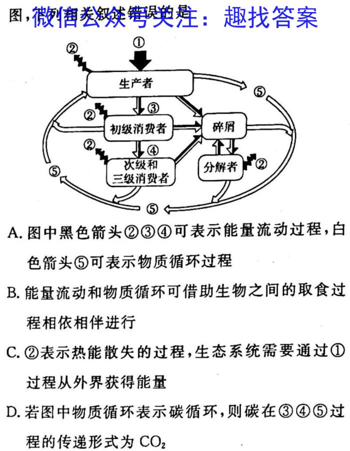 [陕西]榆林市2023届高三第二次模拟检测生物