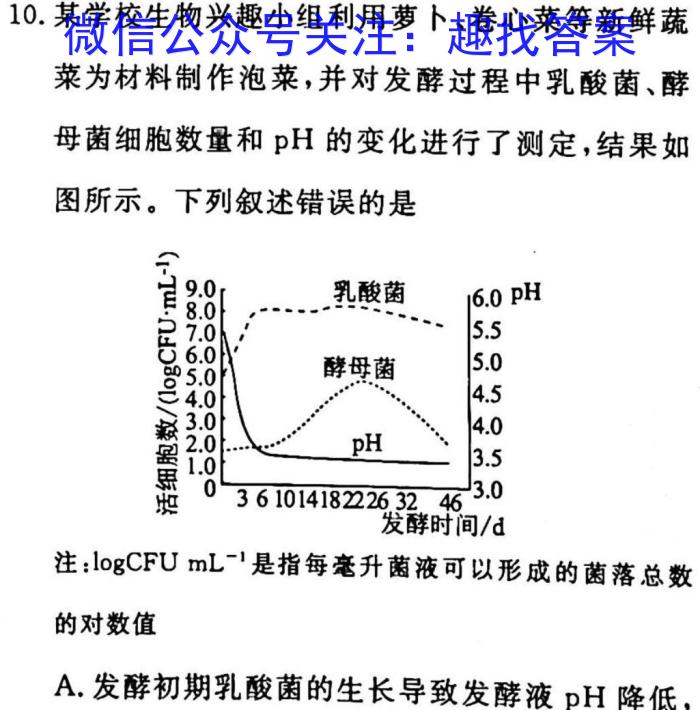 [哈三中二模]2023年哈三中高三学年第二次模拟生物