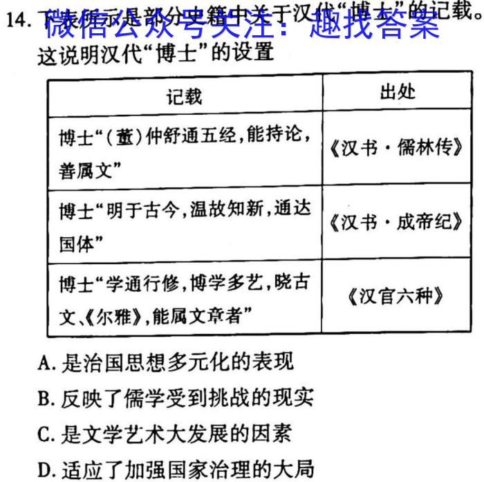 2023届西北师大附中高三模拟考试(2023年4月)政治试卷d答案