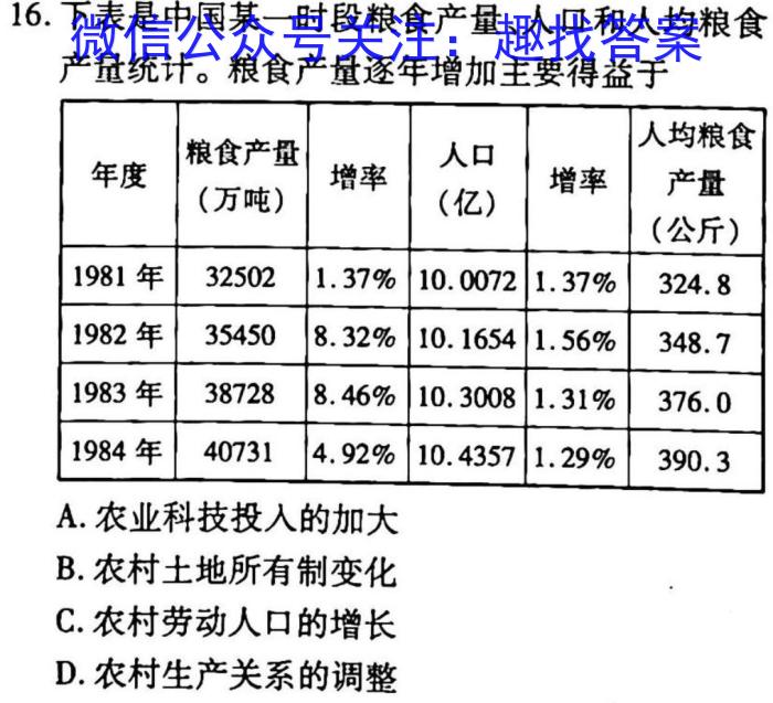 2023届五省联考高三3月联考政治试卷d答案