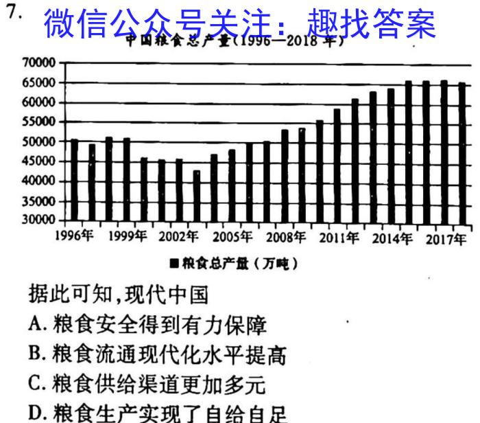 ［安阳二模］安阳市2023届高三年级第二次模拟考试历史