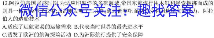 2023年河南省初中学业水平考试全真模拟(二)2历史