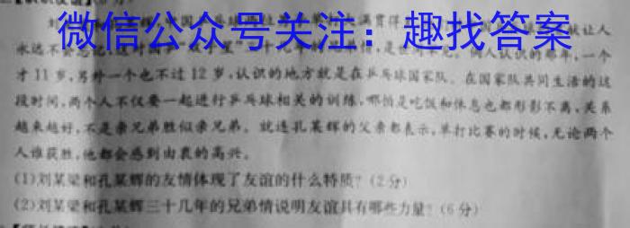 2024-023学年安徽省九年级下学期阶段性质量监测（六）q地理