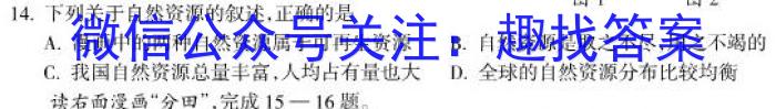 名校之约系列 2023高考考前冲刺押题卷(四)s地理