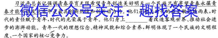 江西省2023年南昌市初三年级第一次调研检测语文