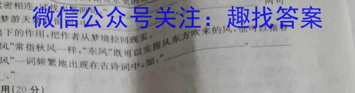 四川省成都七中高2023届高三二诊模拟考试语文