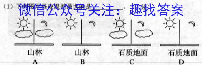 衡水金卷 2024-2023下学期高二期中考试(新教材·月考卷)q地理