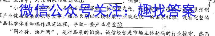 文博志鸿2023年河北省初中毕业生升学文化课模拟考试(经典二)语文