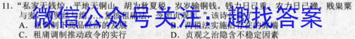 广西国品文化2023年高考桂柳信息冲刺金卷(四)4历史试卷